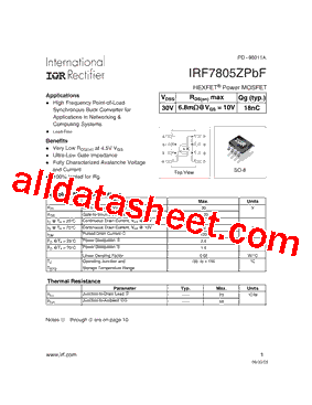 IRF7805ZPBF_15型号图片