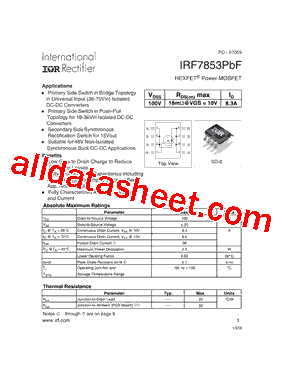 IRF7853PBF型号图片