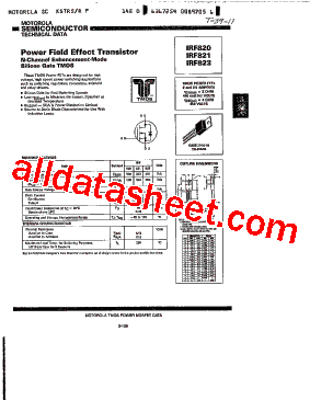 IRF820型号图片