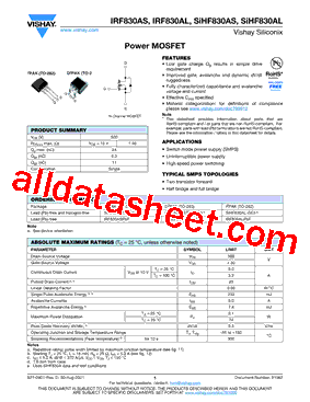 IRF830AS_V01型号图片