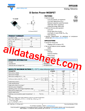 IRF830B_V01型号图片