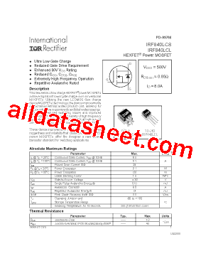 IRF840LCS型号图片