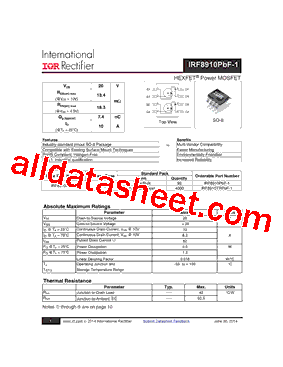 IRF8910PBF-1_15型号图片