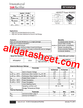 IRF9389PBF型号图片