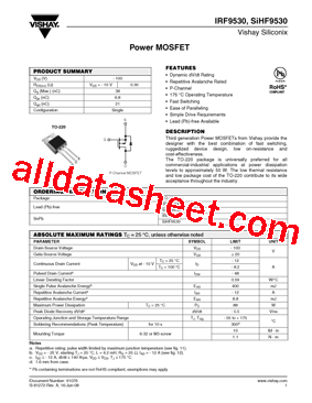 IRF9530型号图片