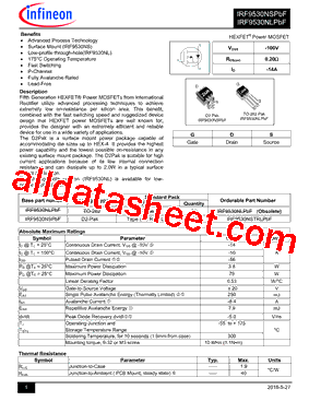 IRF9530NSPBF型号图片