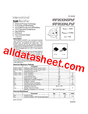 IRF9530NSPBF_15型号图片