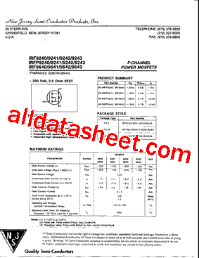 IRF964S型号图片