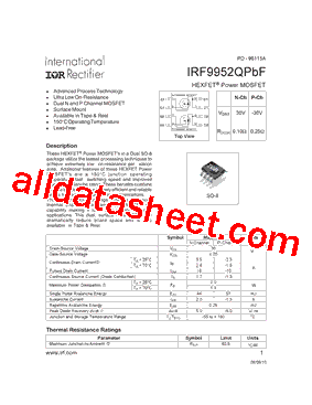 IRF9952QPBF型号图片