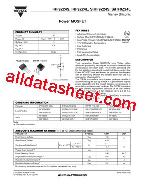 IRF9Z24STRL型号图片
