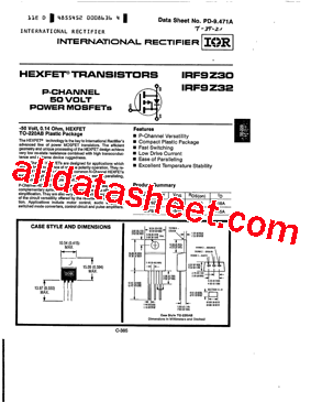 IRF9Z32型号图片