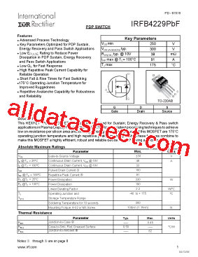 IRFB4229PBF型号图片
