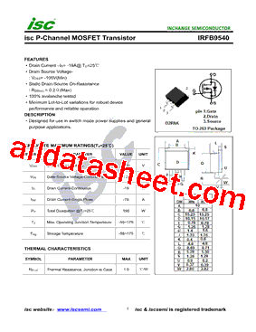 IRFB9540型号图片