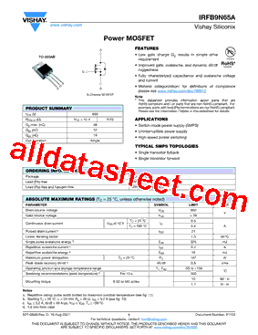 IRFB9N65A_V01型号图片