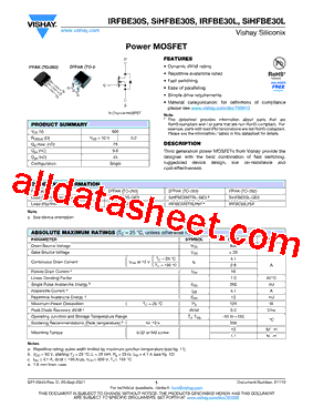 IRFBE30STRLPBFA型号图片