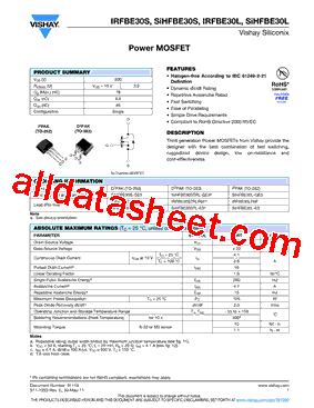 IRFBE30S_V01型号图片