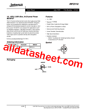 IRFD110型号图片