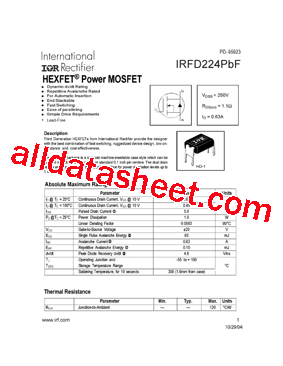 IRFD224PBF型号图片