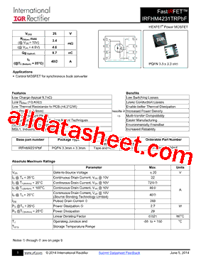 IRFHM4231PBF型号图片