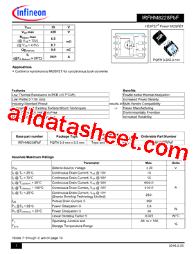IRFHM8228PBF型号图片
