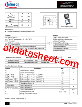 IRFHM830PBF_V01型号图片