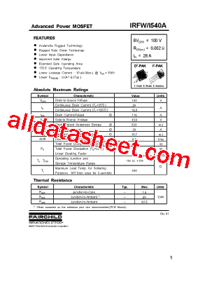 IRFI540A型号图片