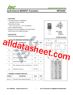 IRFI540G型号图片