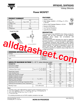 IRFI624G型号图片