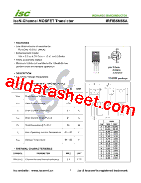 IRFIB5N65APBF型号图片