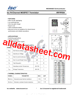 IRFIP054型号图片