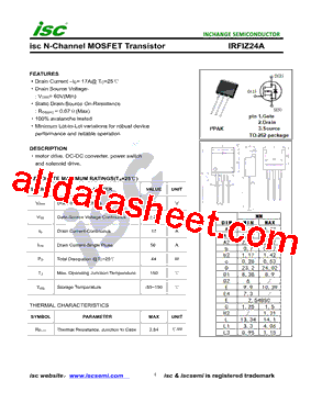 IRFIZ24A型号图片