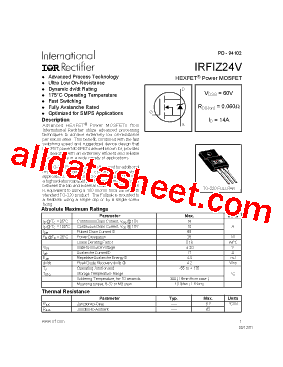 IRFIZ24V型号图片