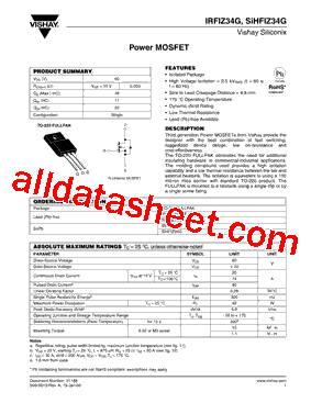 IRFIZ34GPBF型号图片