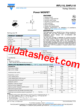 IRFL110TRPBFA型号图片