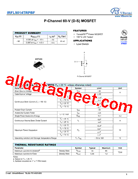 IRFL9014TRPBF型号图片