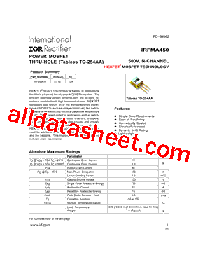 IRFMA450_15型号图片