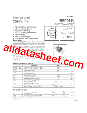 IRFP064V型号图片
