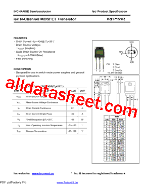 IRFP151R型号图片