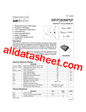 IRFP260MPBF型号图片