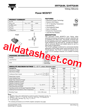 IRFP264N型号图片