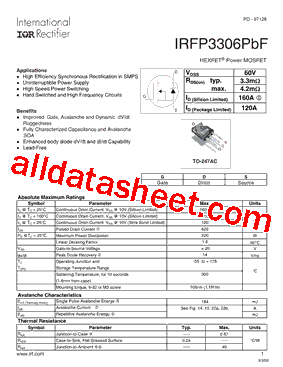 IRFP3306PBF型号图片