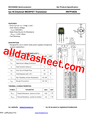 IRFP340A型号图片