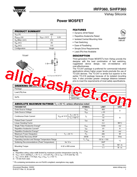 IRFP360PBF型号图片