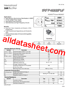 IRFP4668PBF型号图片