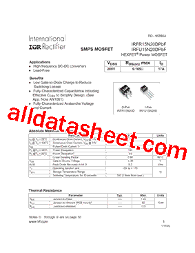 IRFR15N20DPBF_15型号图片