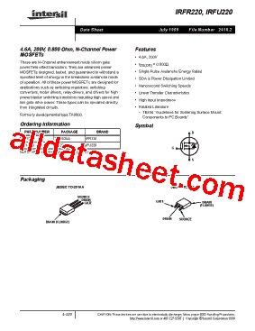 IRFR220型号图片