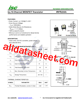 IRFR224A型号图片