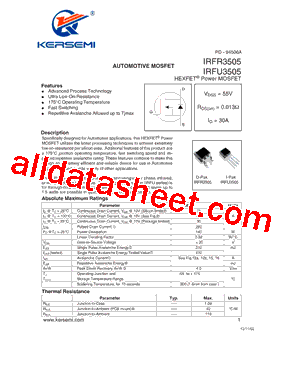 IRFR3505TRL型号图片