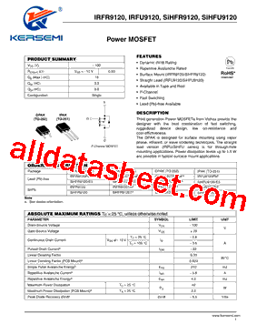 IRFR9120TRLA型号图片