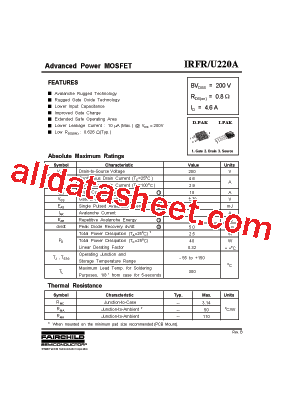 IRFRU220A型号图片